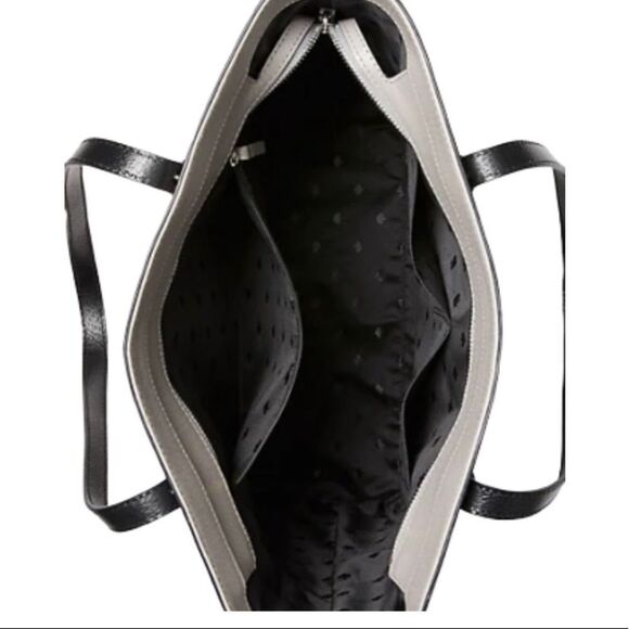 Kate Spade Grant Street black/gray colorblock Sadie tote bag - Picture 3 of 15